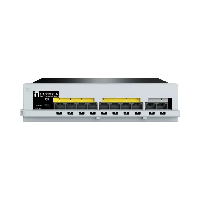 Stonet ST110PDI-2-130 8× PoE (802.3af/at) + 2× uplink Fast Ethernet суич, 130W