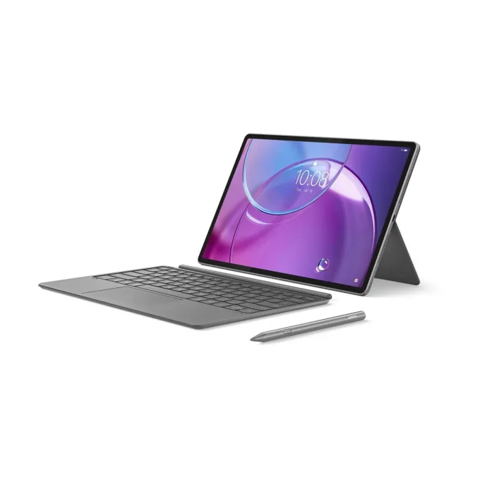 Таблет LENOVO Idea Tab Pro Gen 2, Wi-Fi, Snapdragon 8s Gen4, 13-инчов 3.5K LTPS дисплей, 144Hz, 8GB DDR5x, 256GB, Android 16, Luna Grey, с клавиатура и писалка