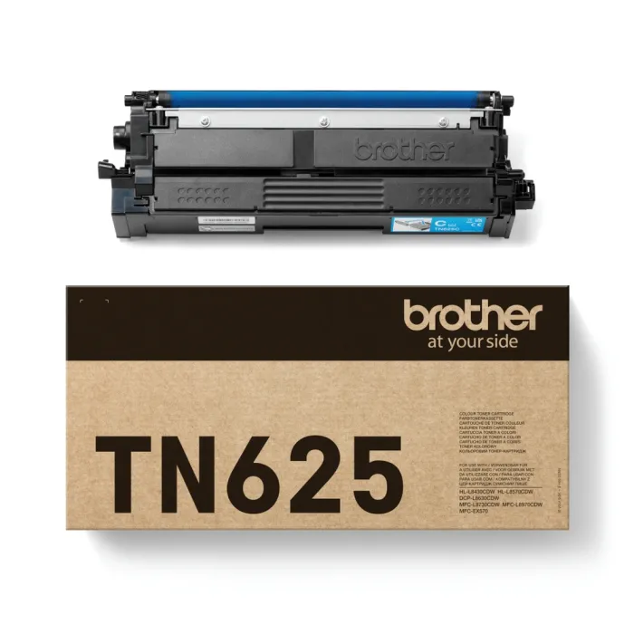 Тонер касета BROTHER TN-625C, Cyan, 1800 страници, съвместима с HL-L8430CDW, HL-L8570CDW, MFC-L8730CDW, MFC-L8970CDW