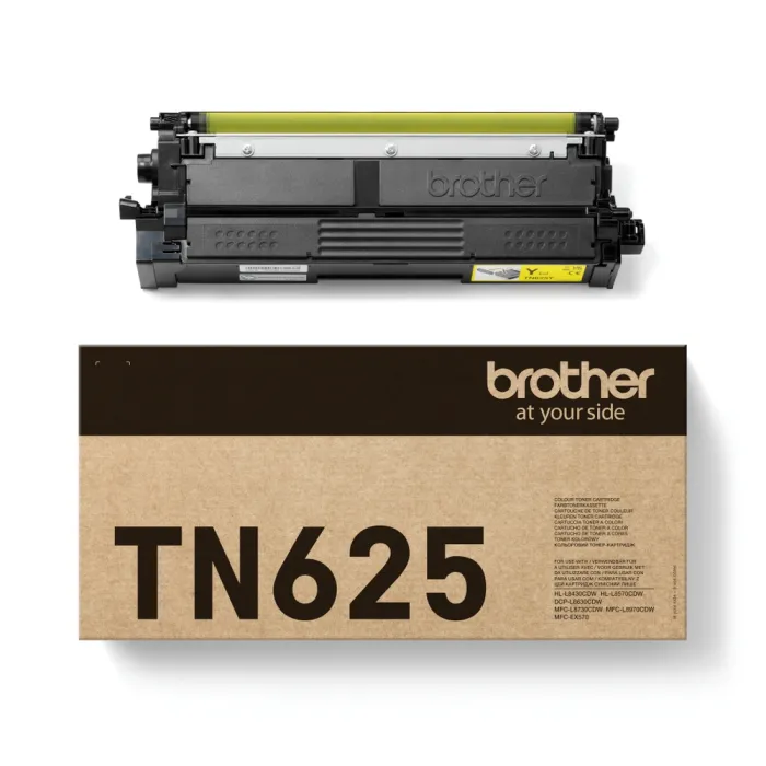 Тонер касета BROTHER TN-625Y, жълт тонер, 1800 страници, за HL-L8430CDW, HL-L8570CDW, MFC-L8730CDW, MFC-L8970CDW