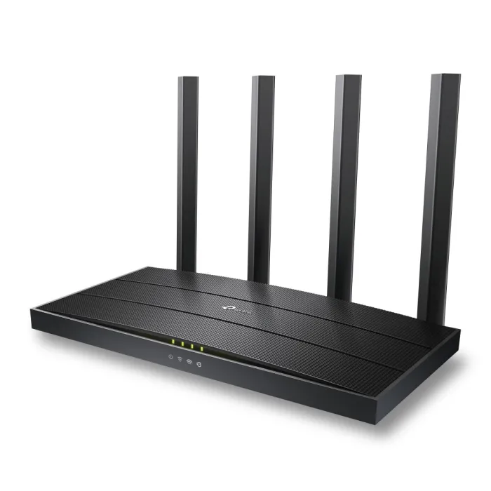 Двулентов Gigabit Wi‑Fi 6 рутер TP-LINK Archer AX12, AX1500, до 1201 Mbps на 5 GHz и 300 Mbps на 2.4 GHz, 4 външни антени, 1× Gigabit WAN и 3× Gigabit LAN