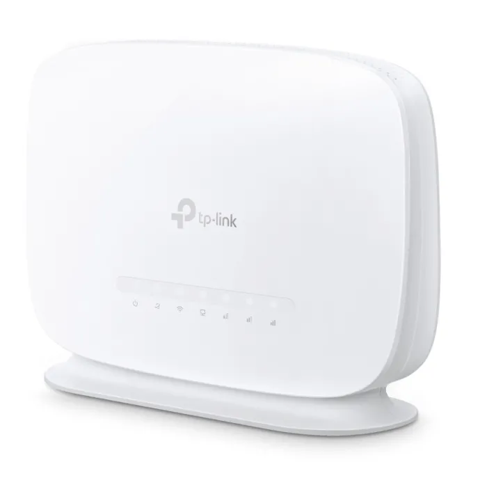 Безжичен 4G+ рутер TP-Link Archer MR505, Cat6, AC1200, двубандов 2,4 GHz/5 GHz, гигабитов Ethernet, Nano SIM, бял