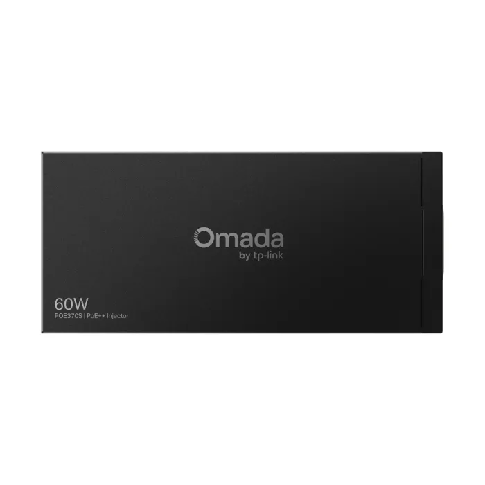 TP-Link Omada POE370S 10G PoE++ инжектор – 2x RJ45 (10Gbps), IEEE 802.3af/at/bt (Type 3), до 60W, метален корпус