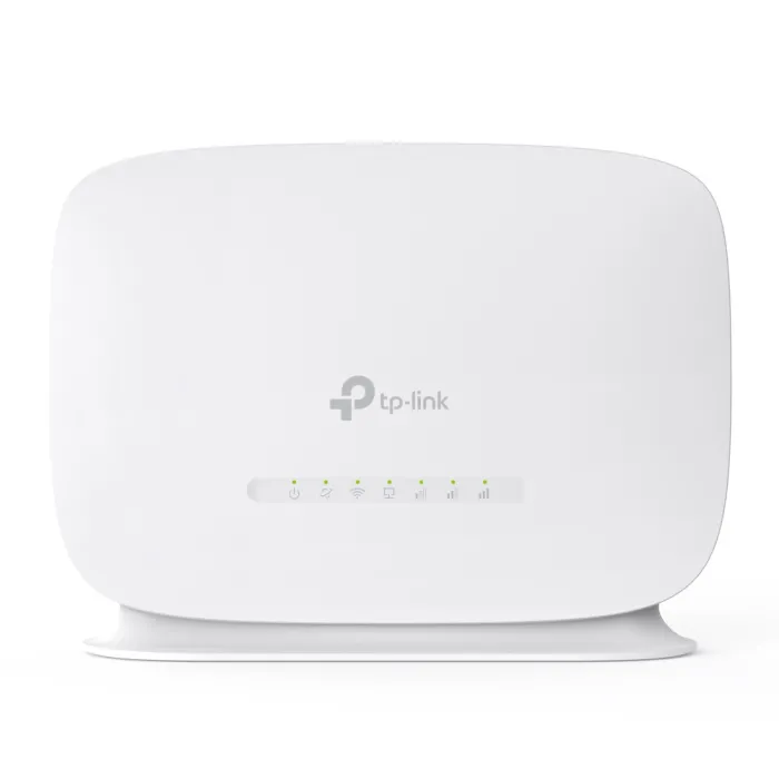 4G LTE безжичен рутер TP-LINK TL-MR105, 3G/4G, Wi‑Fi N 2.4 GHz до 300 Mbps, Nano SIM, 10/100 Mbps, бял