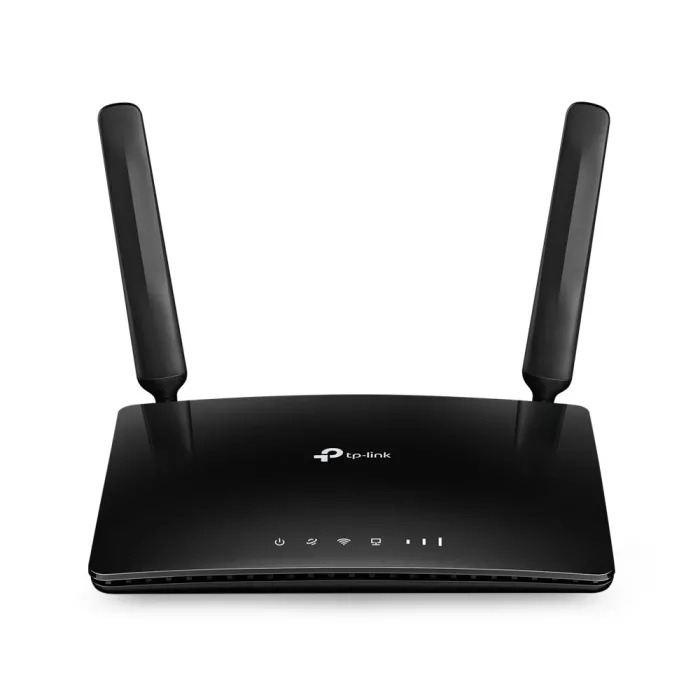 Безжичен 4G LTE рутер TP-Link TL-MR6400, 2.4 GHz, до 300 Mbps, слот за SIM карта, 3G/4G режим, 3 LAN порта, черен