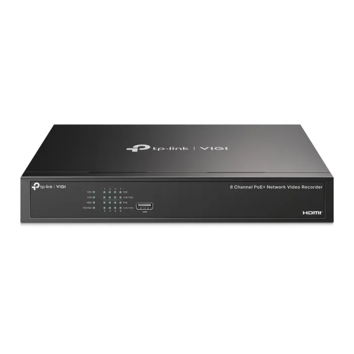Мрежови видео рекордер TP-Link VIGI NVR1008H-8P 8-канален PoE