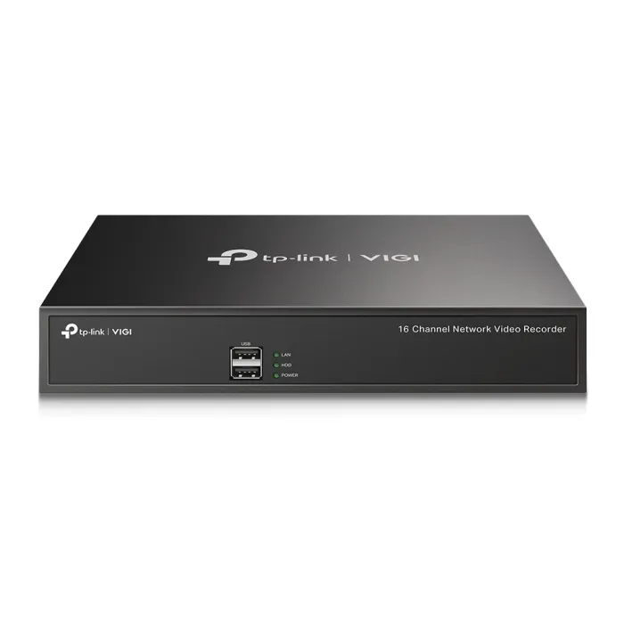 TP-Link VIGI NVR1016H – 16-канален мрежов видеорекордер (NVR), 4K HDMI + VGA, H.265+, 1x SATA до 16 TB