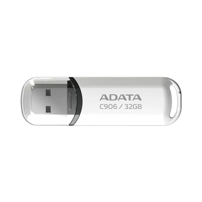 USB флаш памет ADATA C906 32GB – USB 2.0, бяла