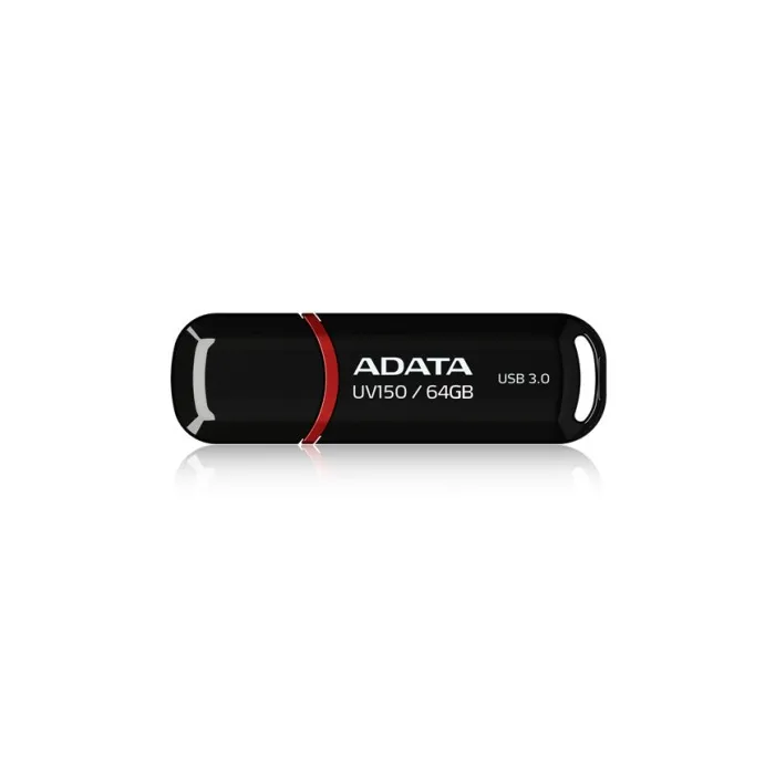 USB флаш памет ADATA UV150 64GB – USB 3.2 Gen 1, до 100 MB/s, черна