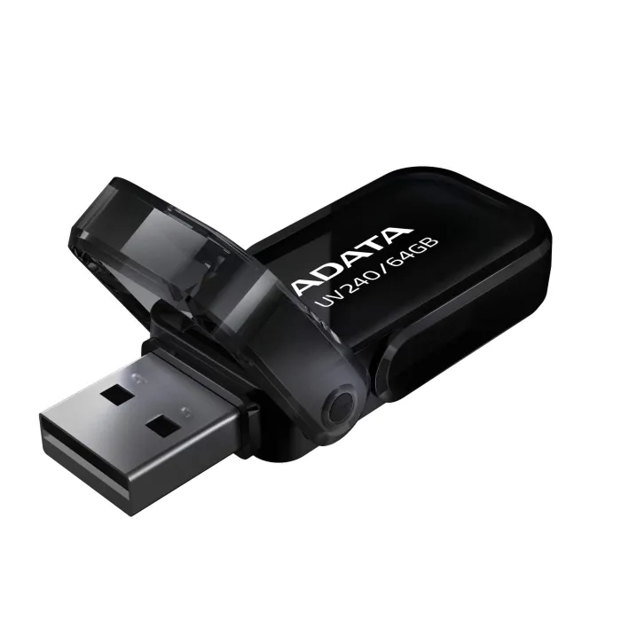 USB памет ADATA UV240, 64GB, USB2.0, AUV240-64G-RBK