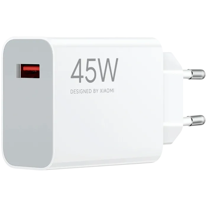 Зарядно Xiaomi 45W Turbo Charging USB-A EU, PD, 5–11V/4.1A, бяло